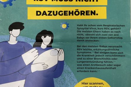 Werbung von sanofi und Astra Zeneca für Impfung