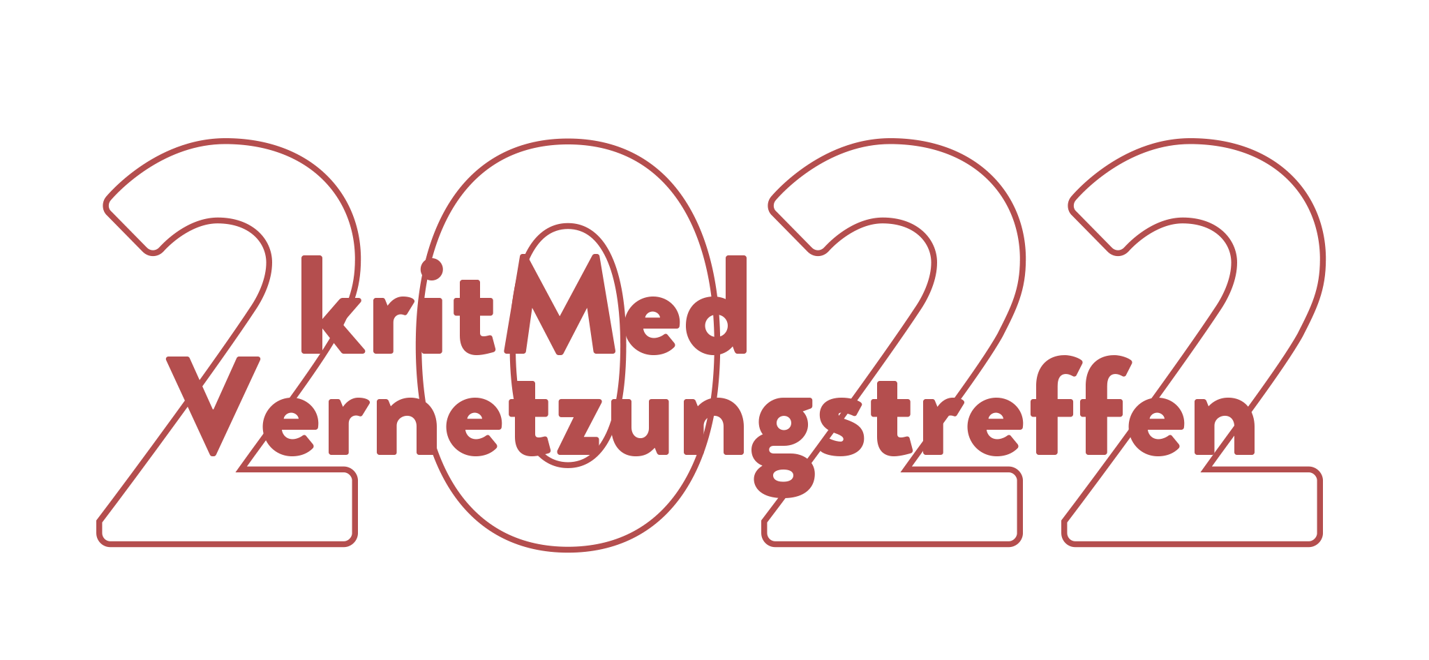 Rotes Logo mit dem Text 2022 kritmed Vernetzungstreffen