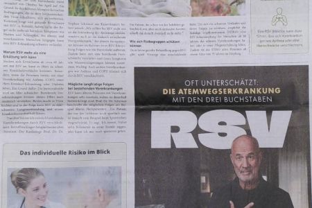 Foto einer Zeitungsanzeige