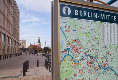 Straßenkarte, infopoint, Berlin-Mitte